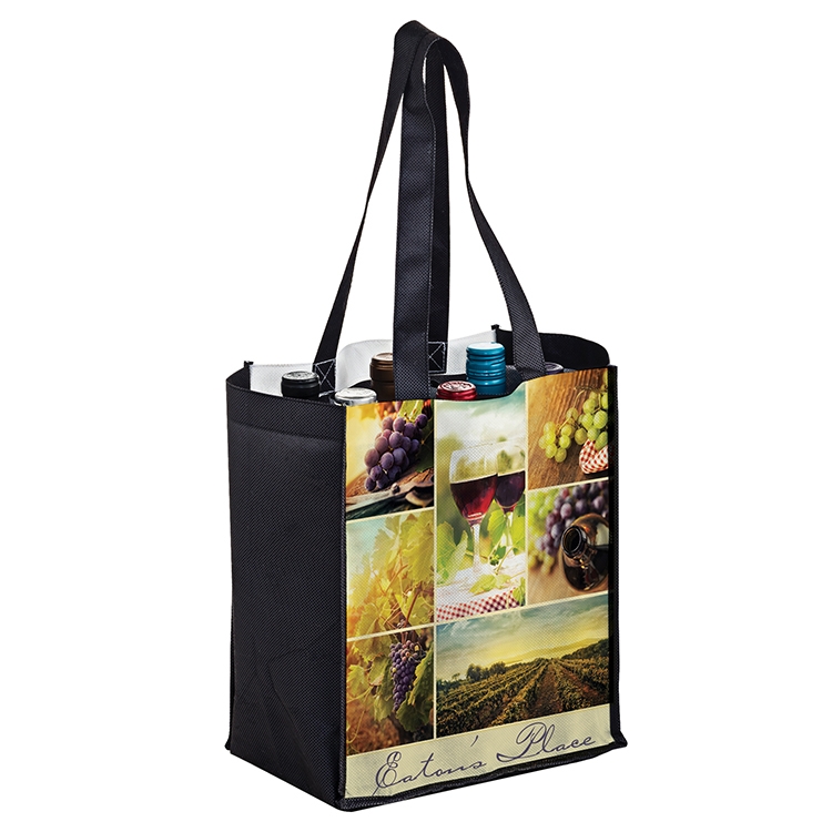 Dye Sublimated P.E.T. - 6 Bottle Wine Bag 1