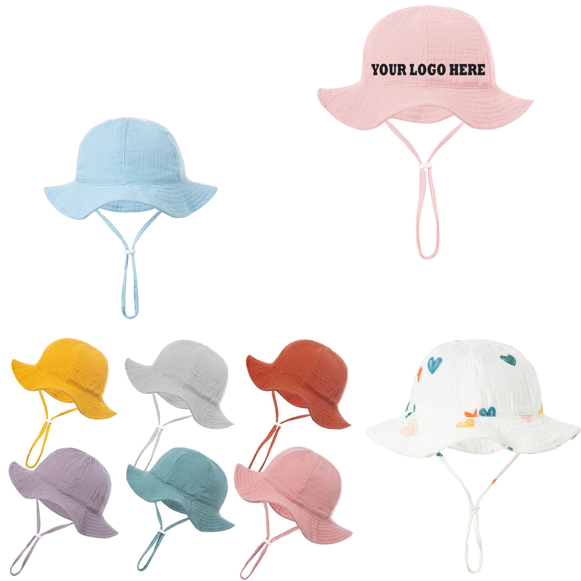 Baby 100% Cotton Fisherman's Hat 2