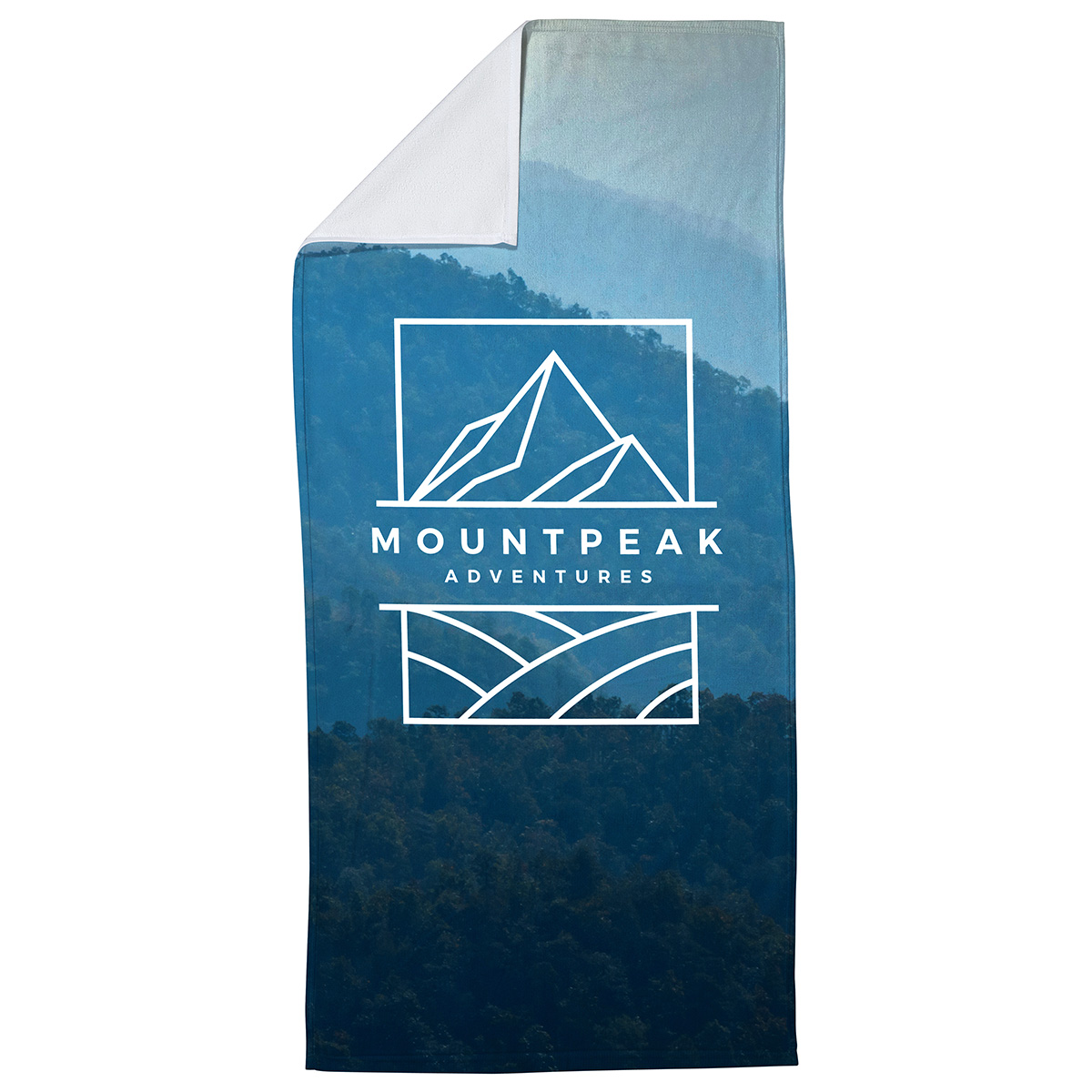 Silk Touch Beach Blanket/Towel 28" x 58" 300GSM Poly/Cotton - Full Color 5