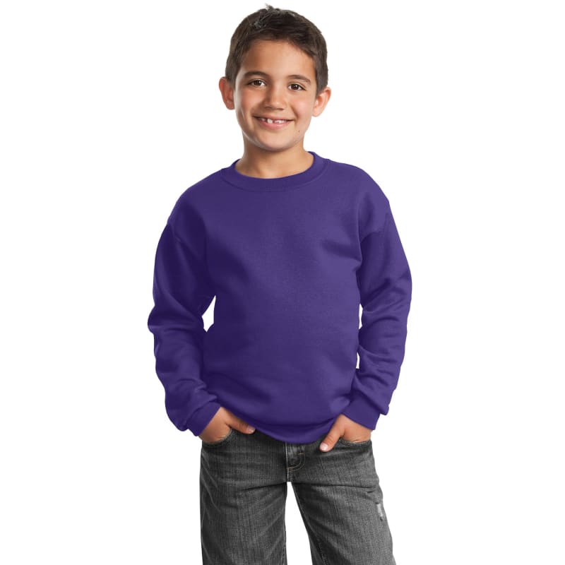 Port & Company Youth Core Fleece Crewneck Sweatshirt. 42