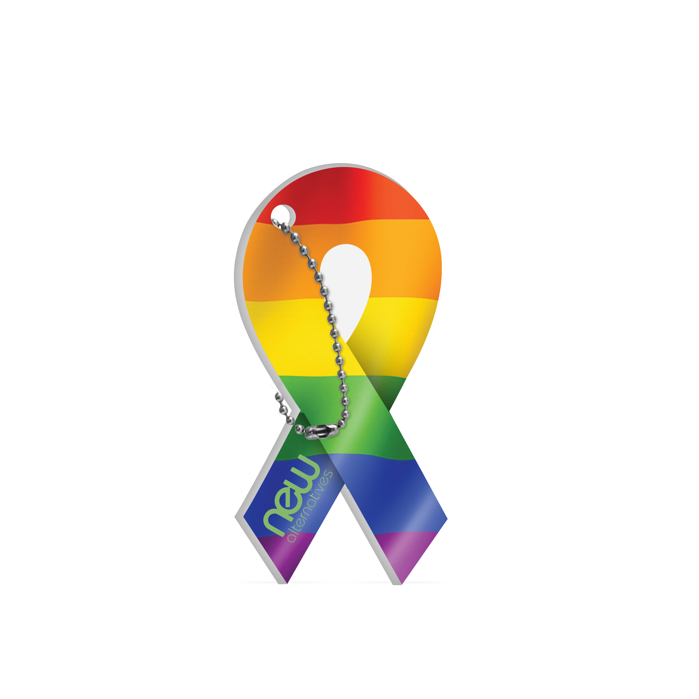 Cause Ribbon Key Tag