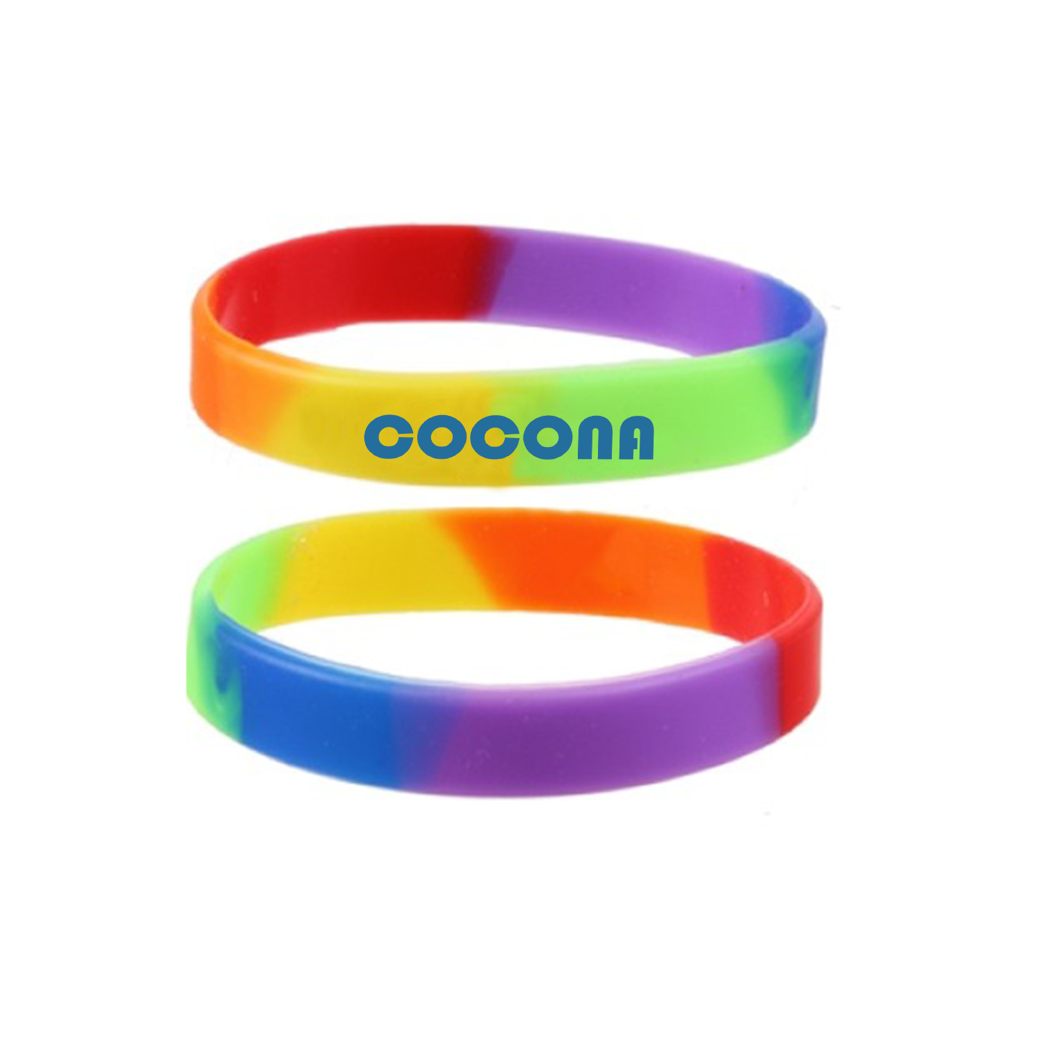 Rainbow Silicone Wristband 1