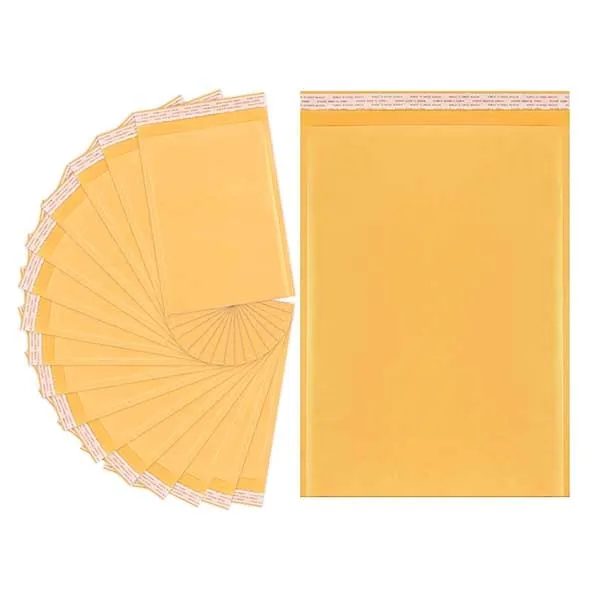 Yellow Kraft Bubble Mailers Padded Envelopes Packages 1