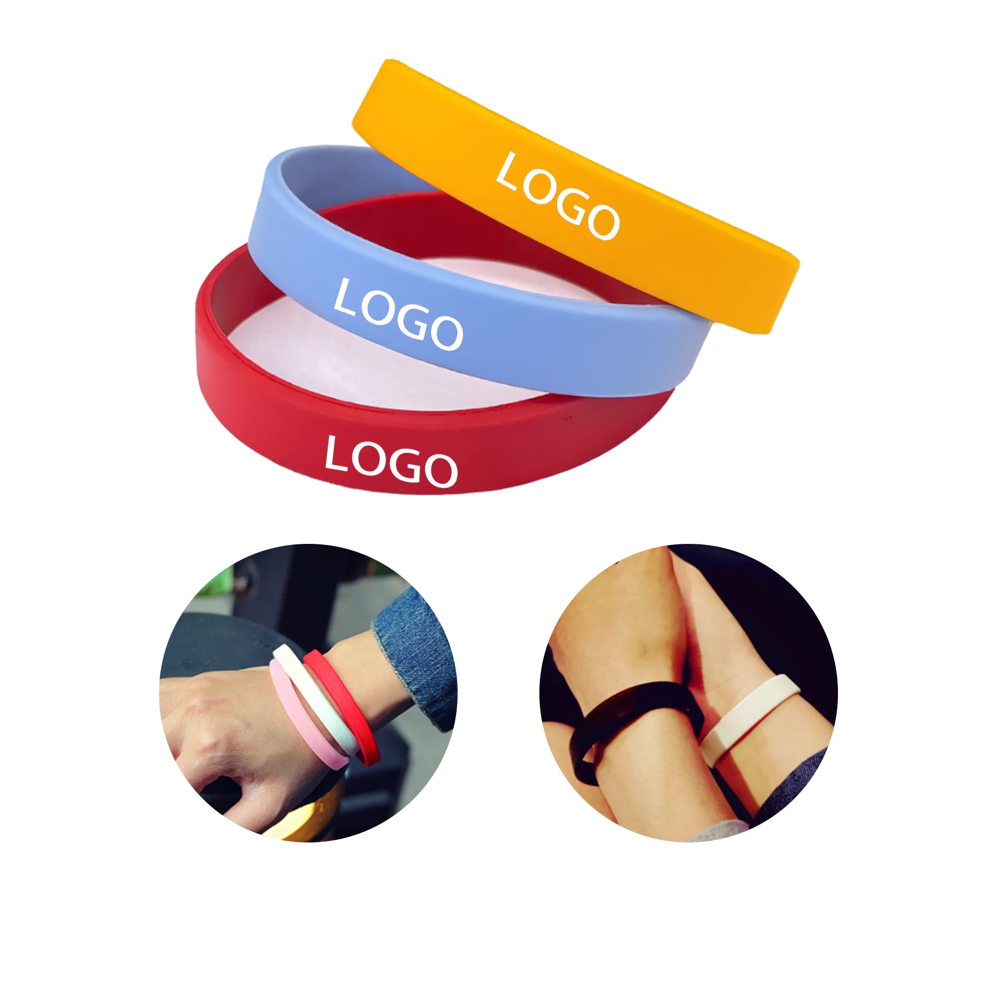 MOQ 100 PCS Silicone Wristband 2