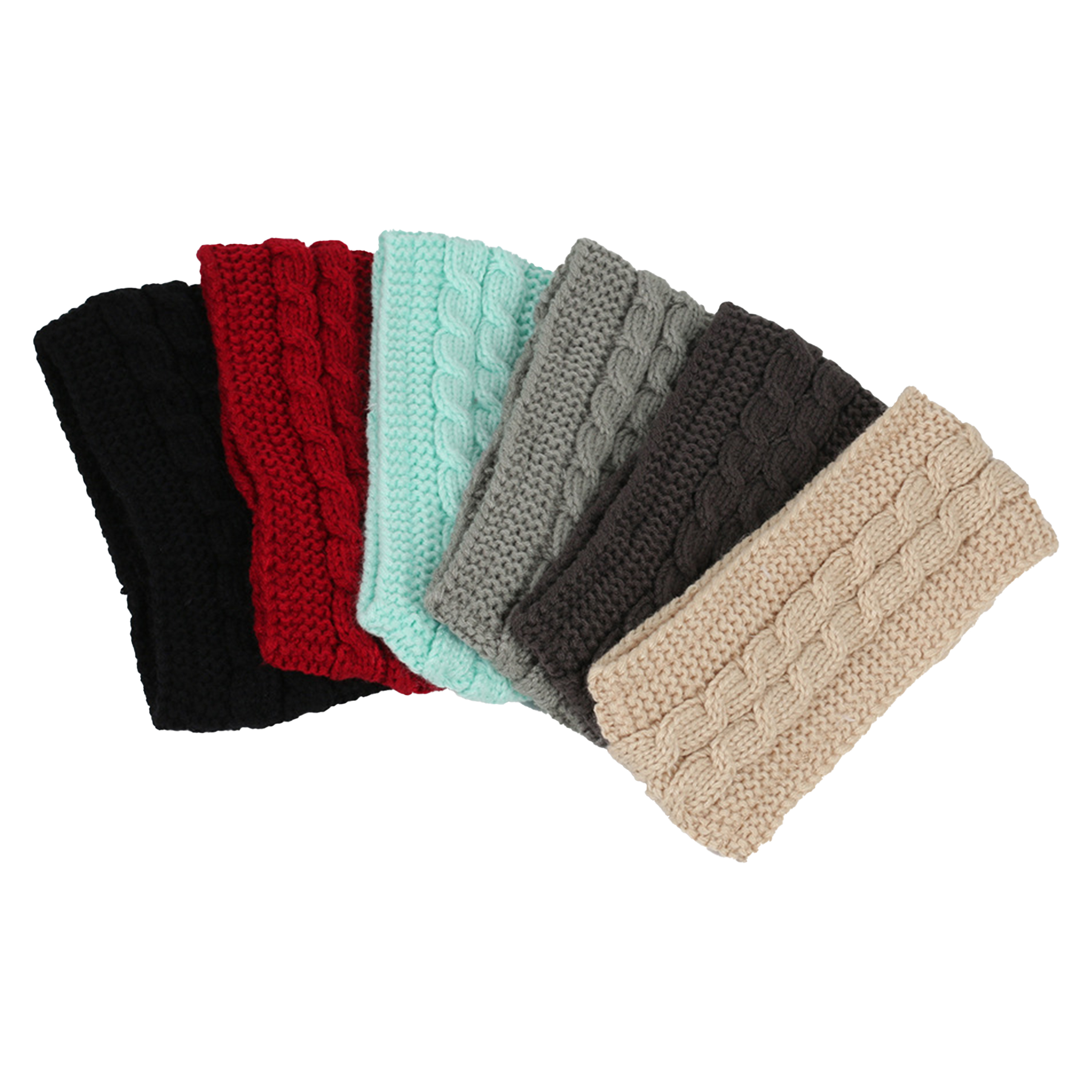 Acrylic Winter Velvet Knit Sports Headband 5