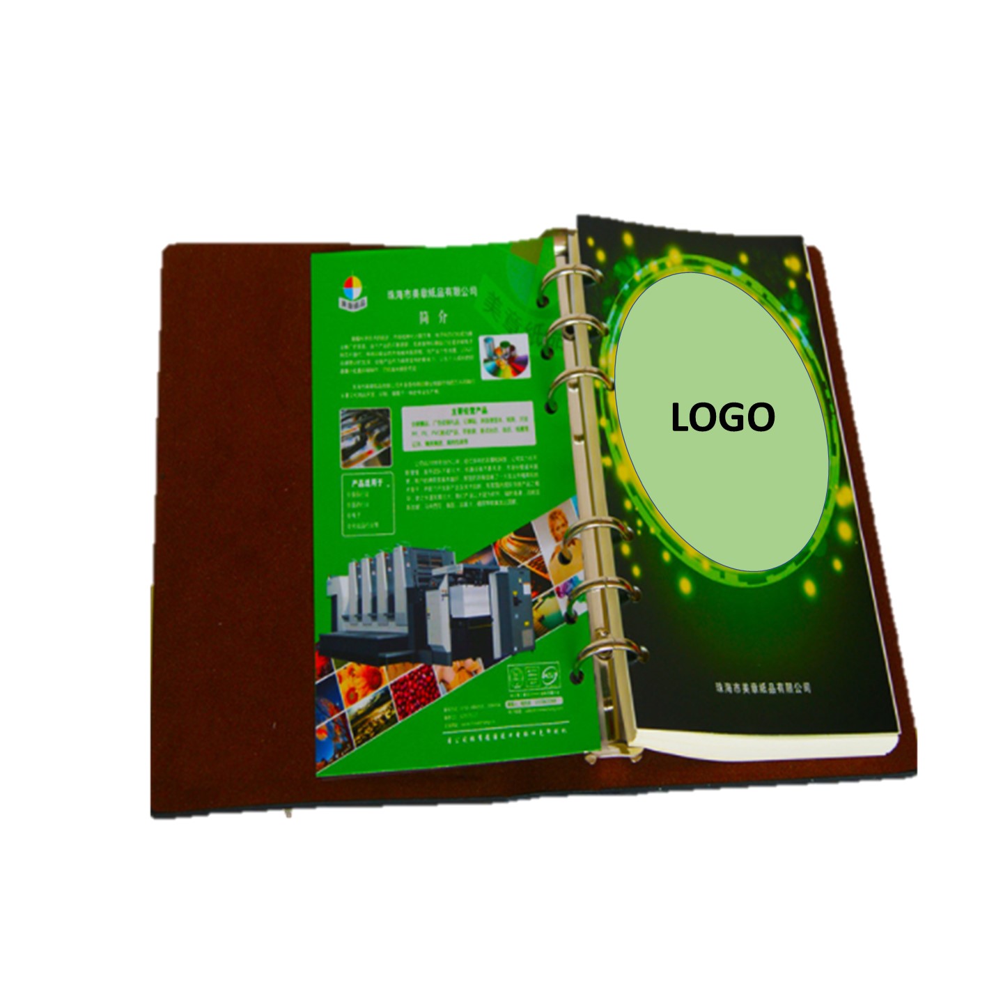 Leather Iron Ring Notebook Loose Leaf 2