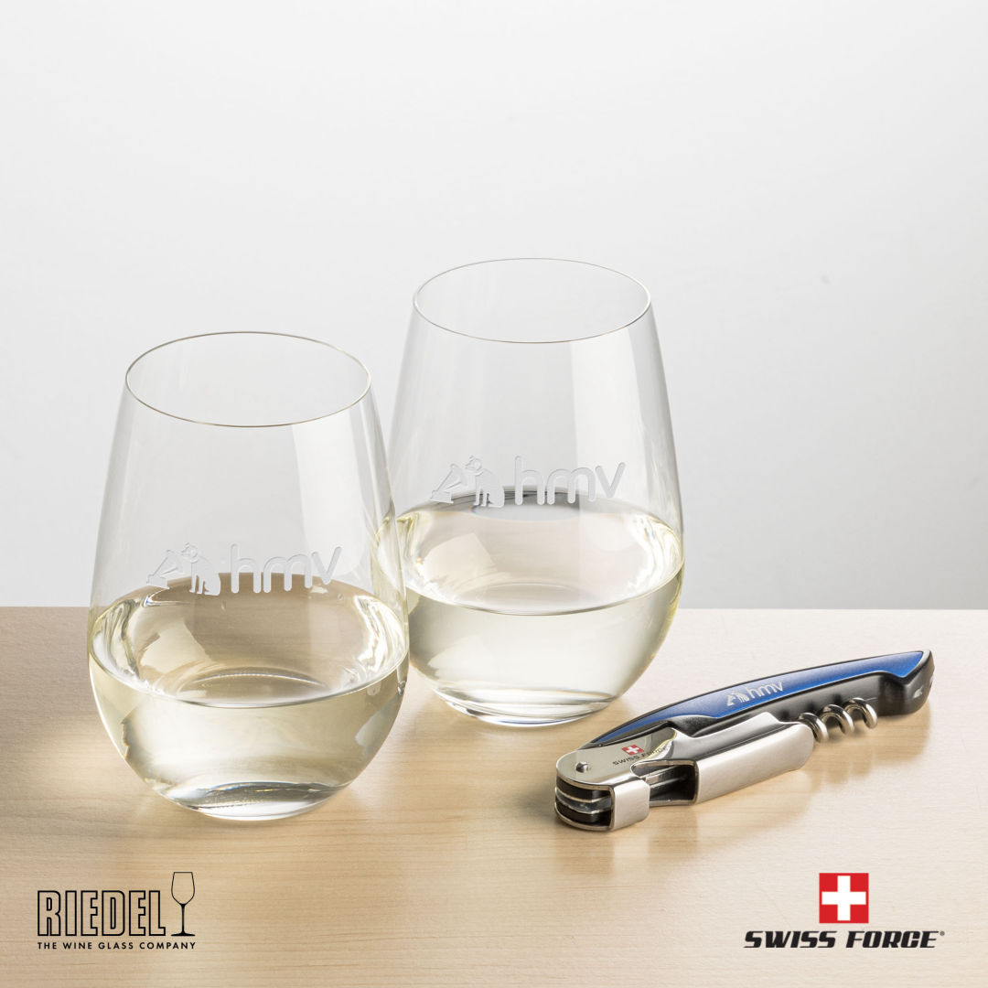 Swiss Force® Opener & RIEDEL Stemless Wine 5