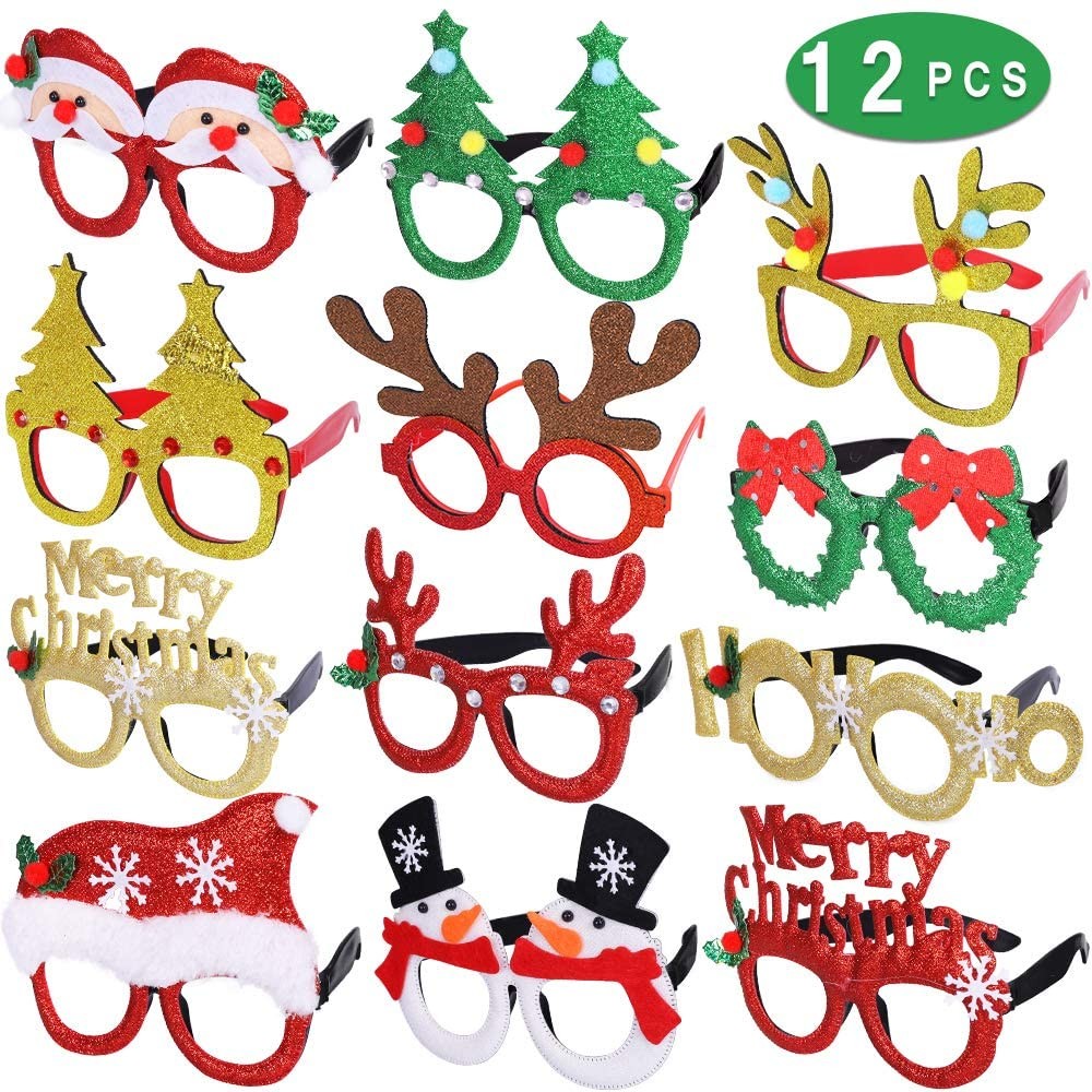 Festival Colorful Kids Children New Year Decoration Party Decorated Eyeglass Christmas G 1