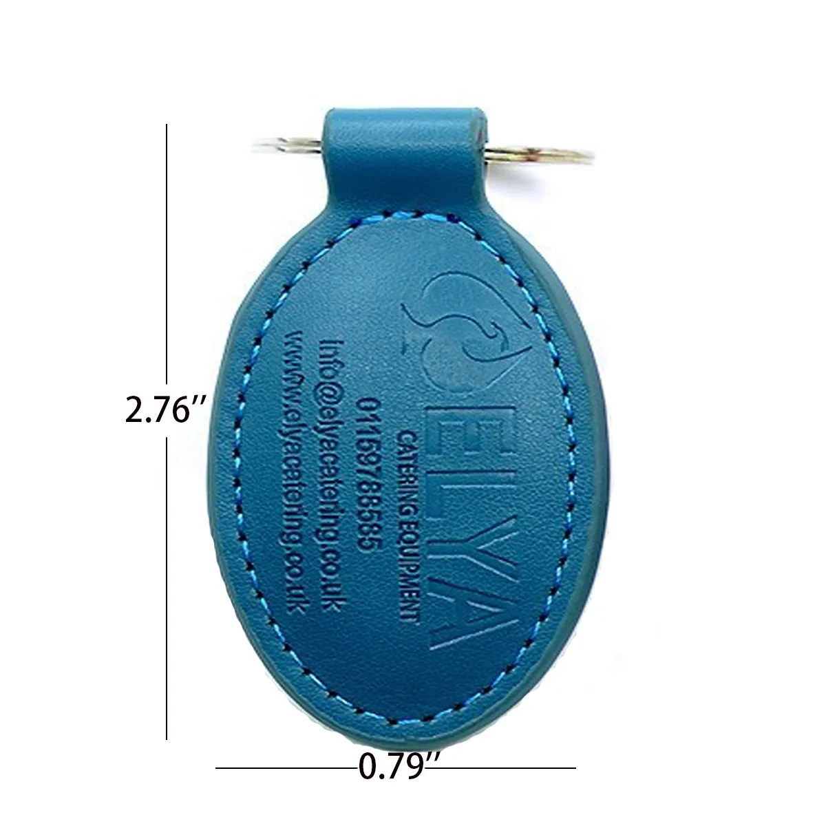 Multicolor Hotel Promotion Customized Leather Keychain 3