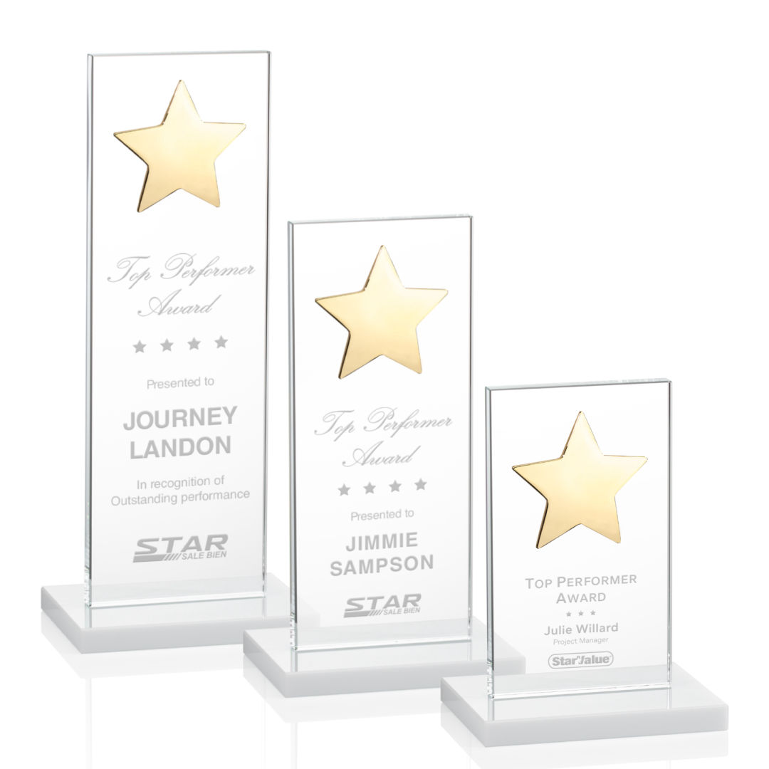 Dallas Star Award - White/Gold 6