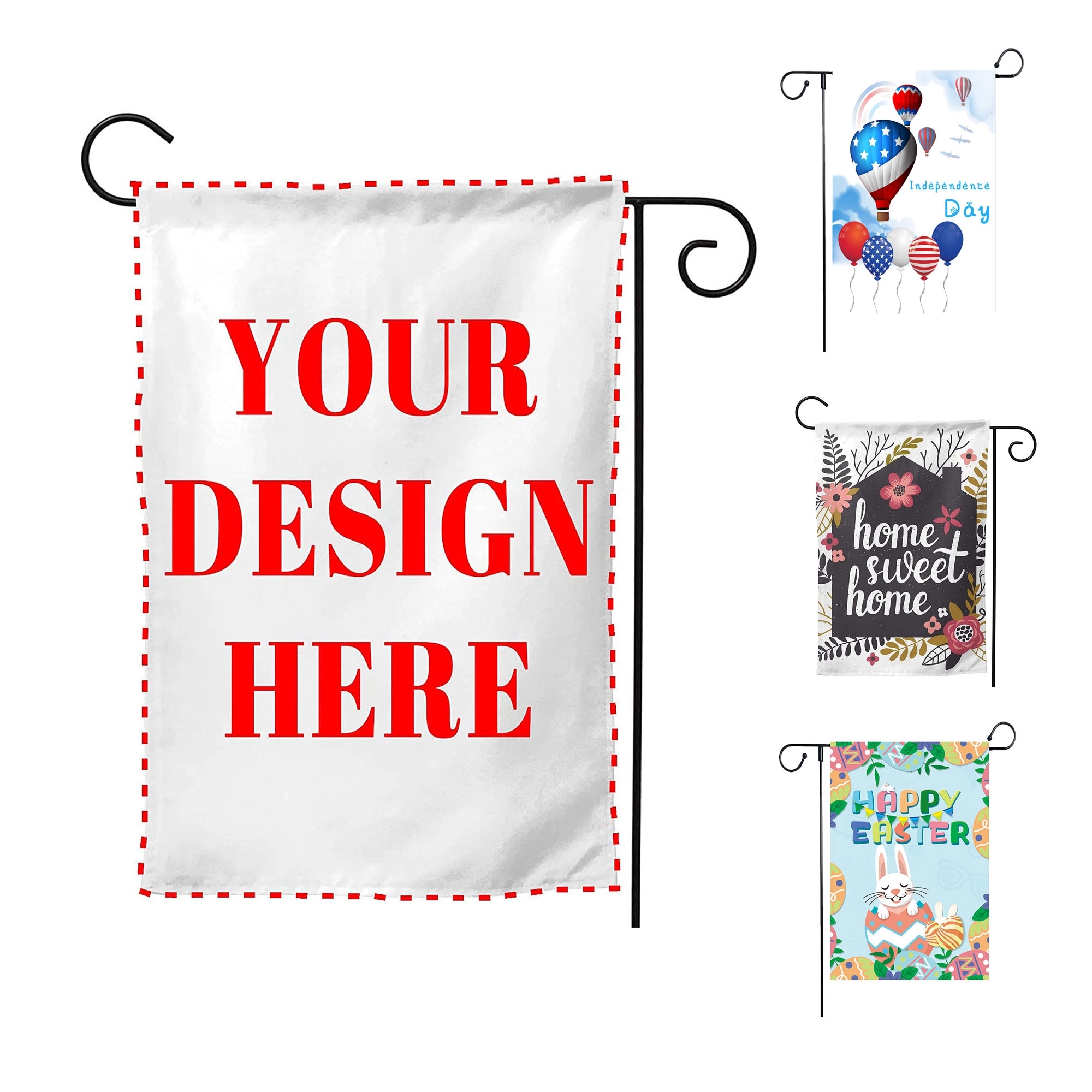 12" x 18" Double-Sided Garden Flag with Frame 2