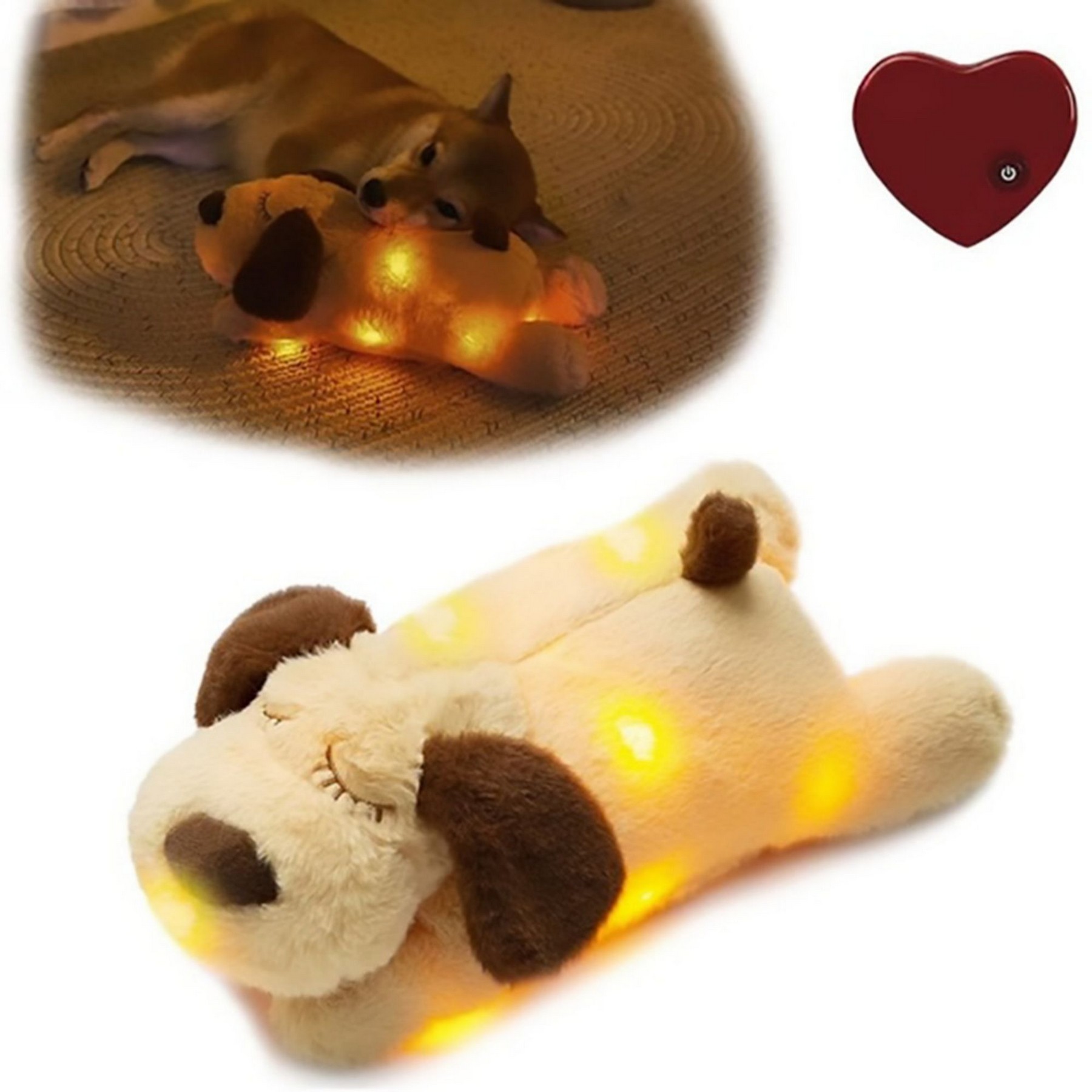 Heartbeat Teddy Plush Dog Toy 2