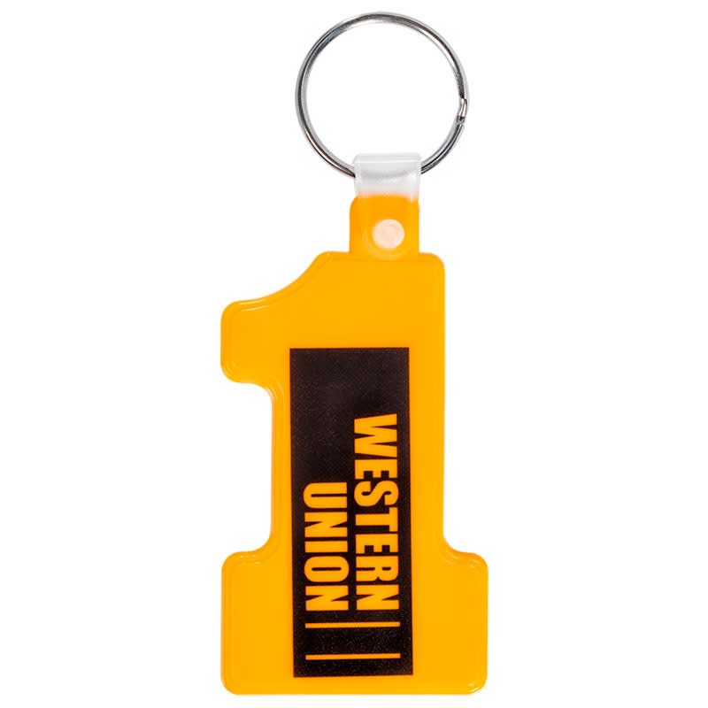 Number One Soft Plastic Keychains 1
