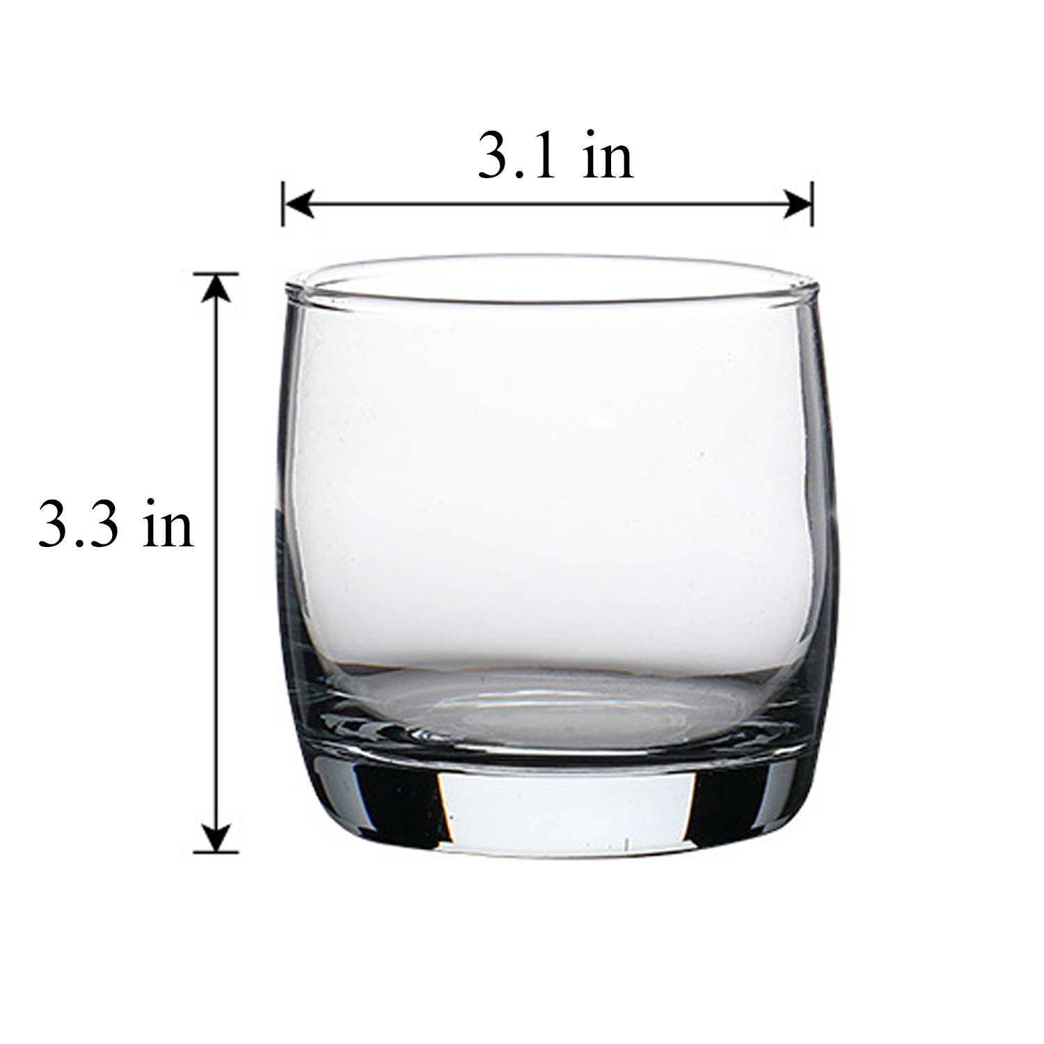10oz Heat Resistant Thick Base Glass Cup 13