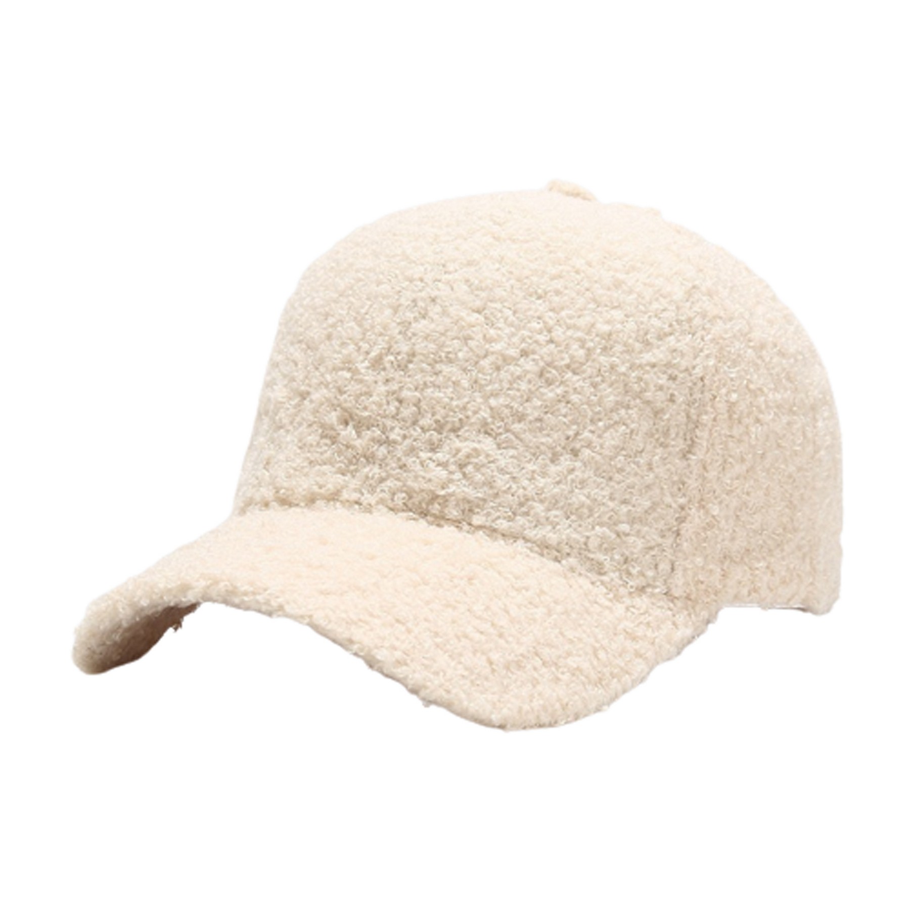 Lamb Wool Winter Baseball Cap 2
