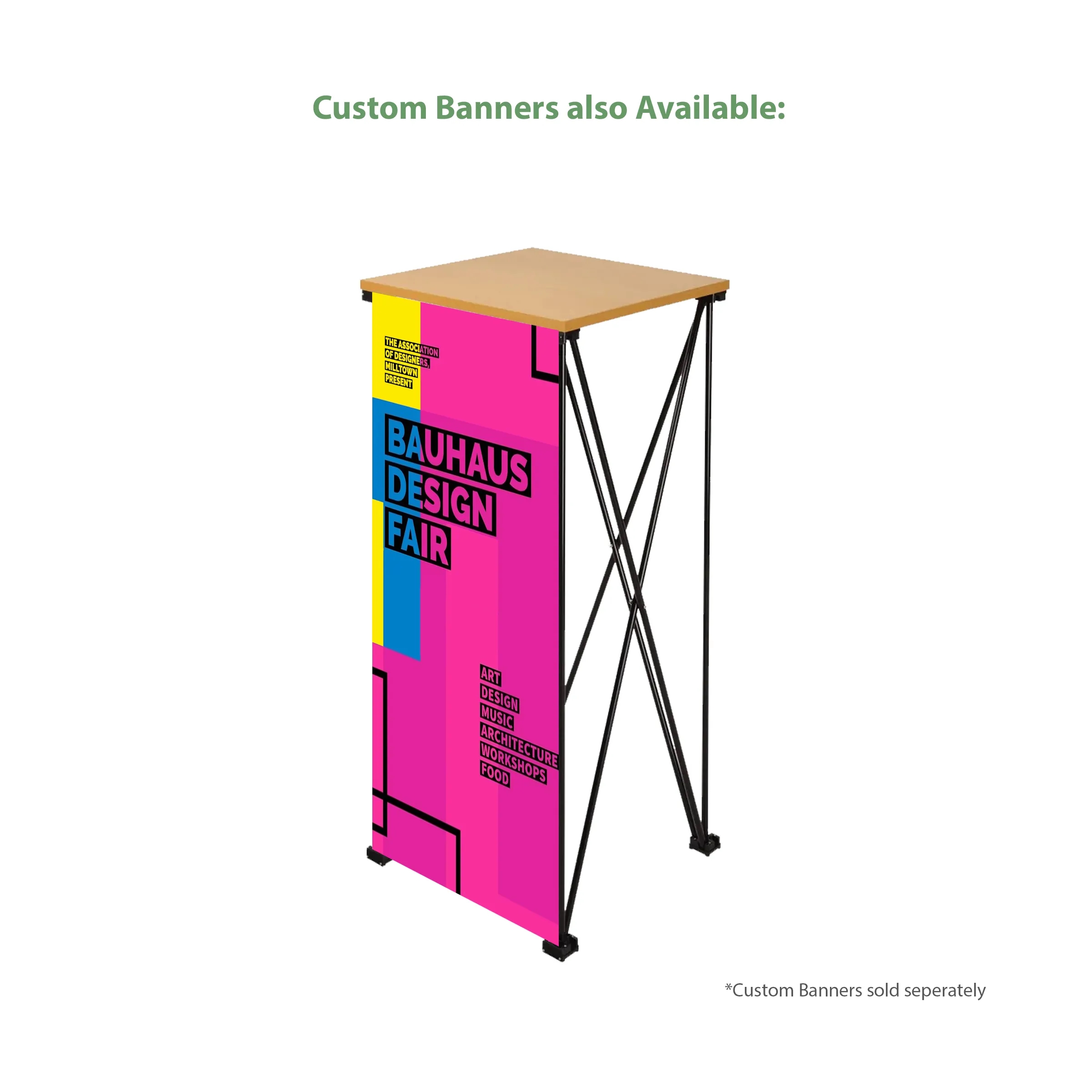 Straight Portable Podium - Hardware 4