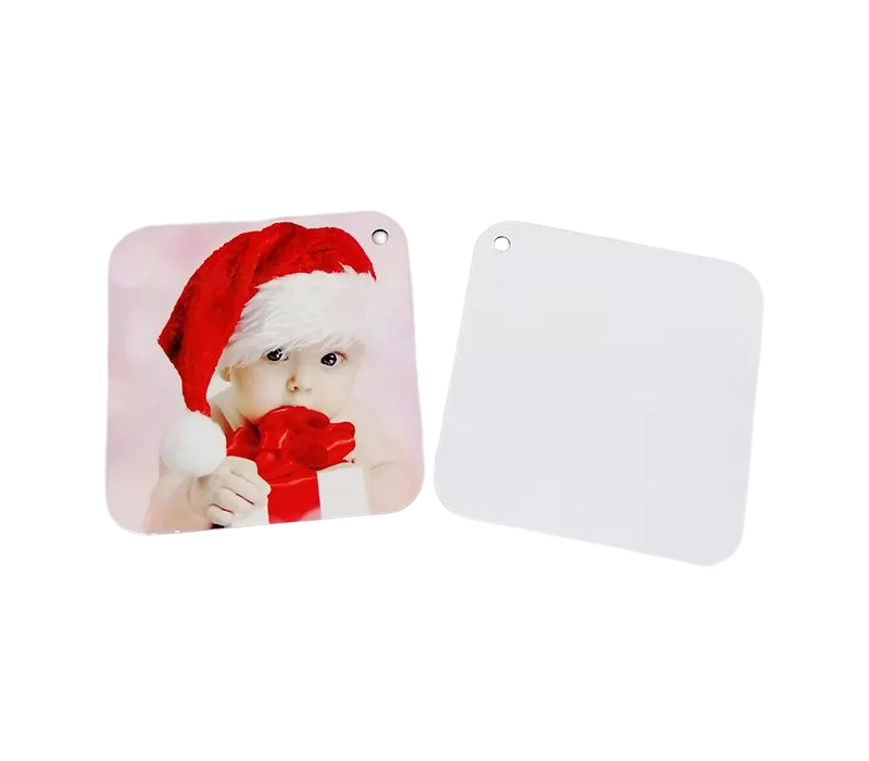 Square MDF Christmas Ornament 5