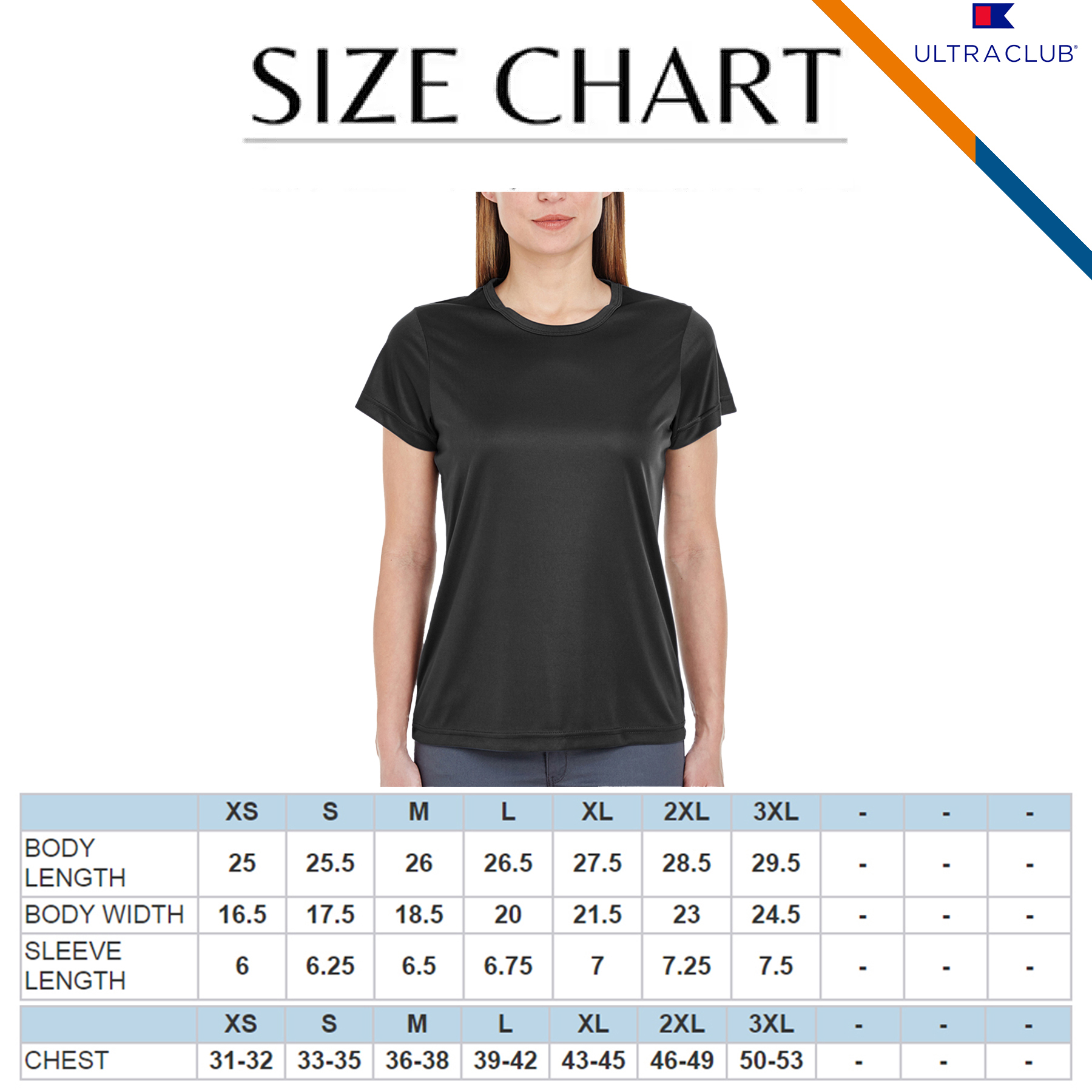 UltraClub® 4 oz Ladies' Cool & Dry Performance T-Shirts 1