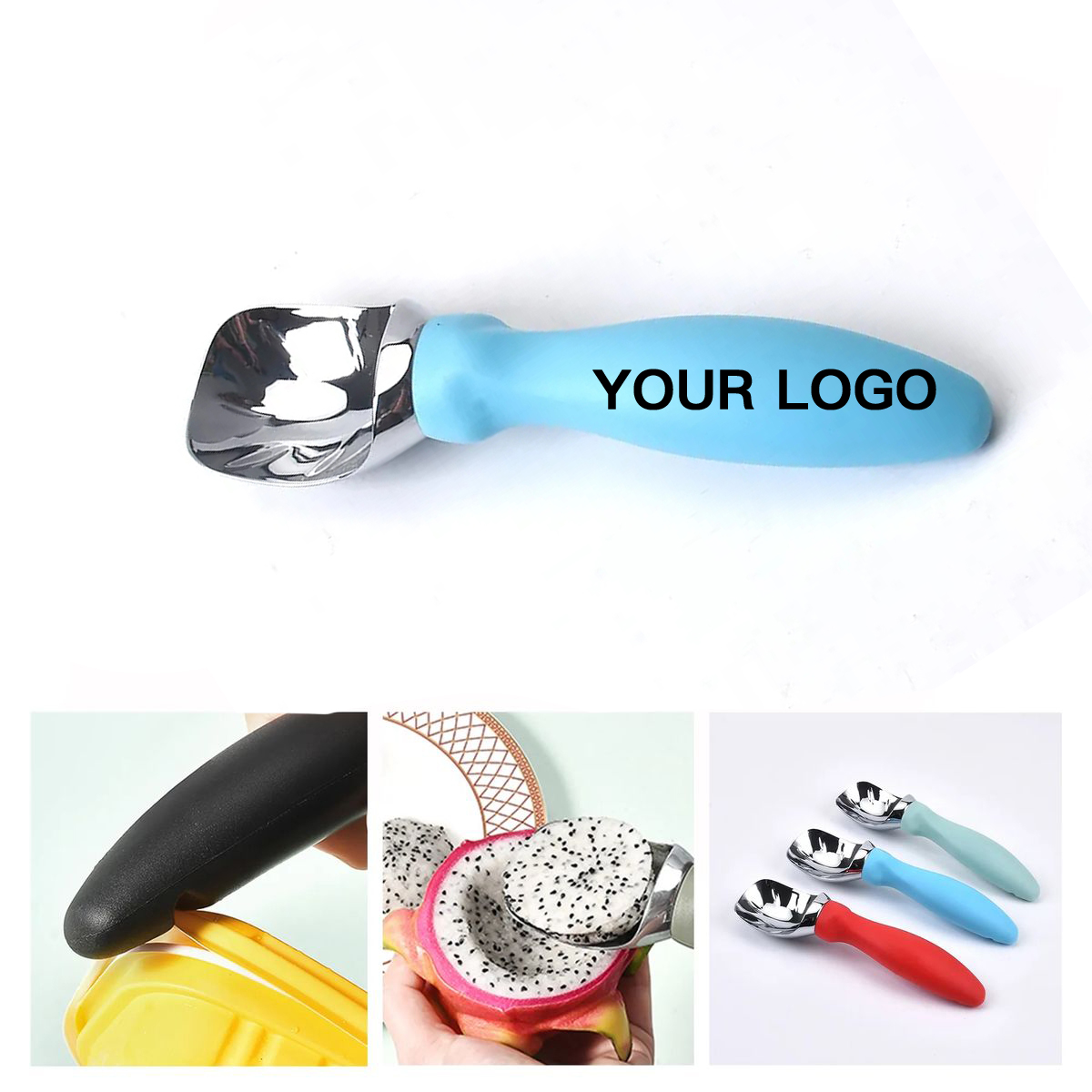 Polypropylene Handle Ice Cream Spoon 2