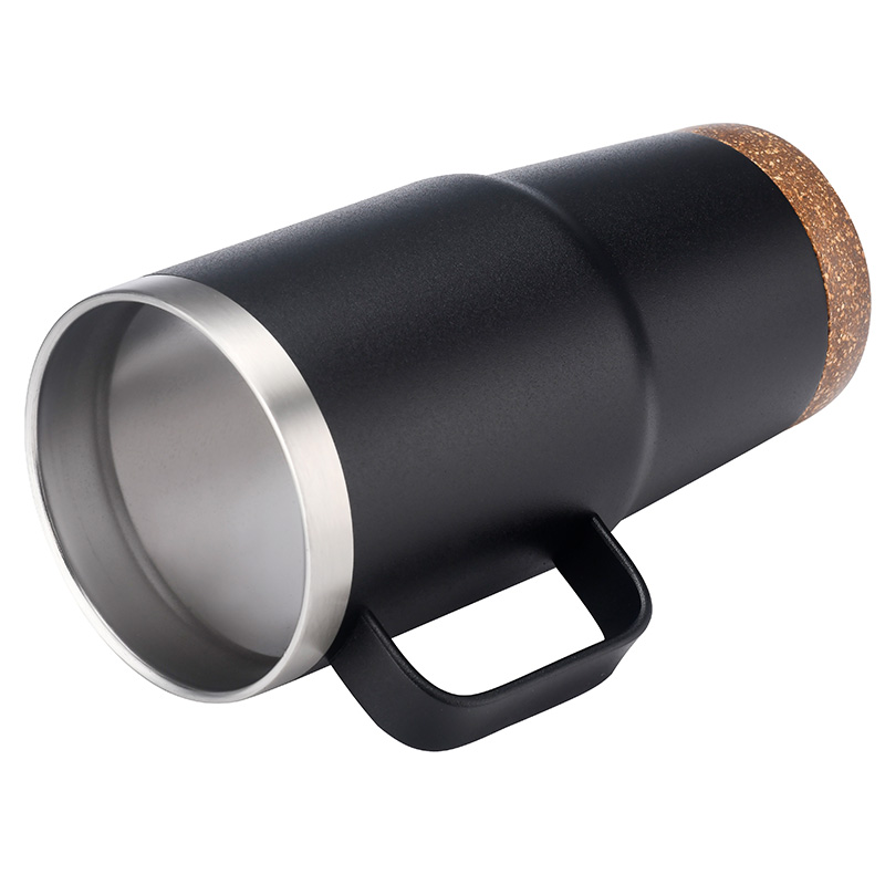 24oz. Travel Mug with Cork Bottom & Lid 13