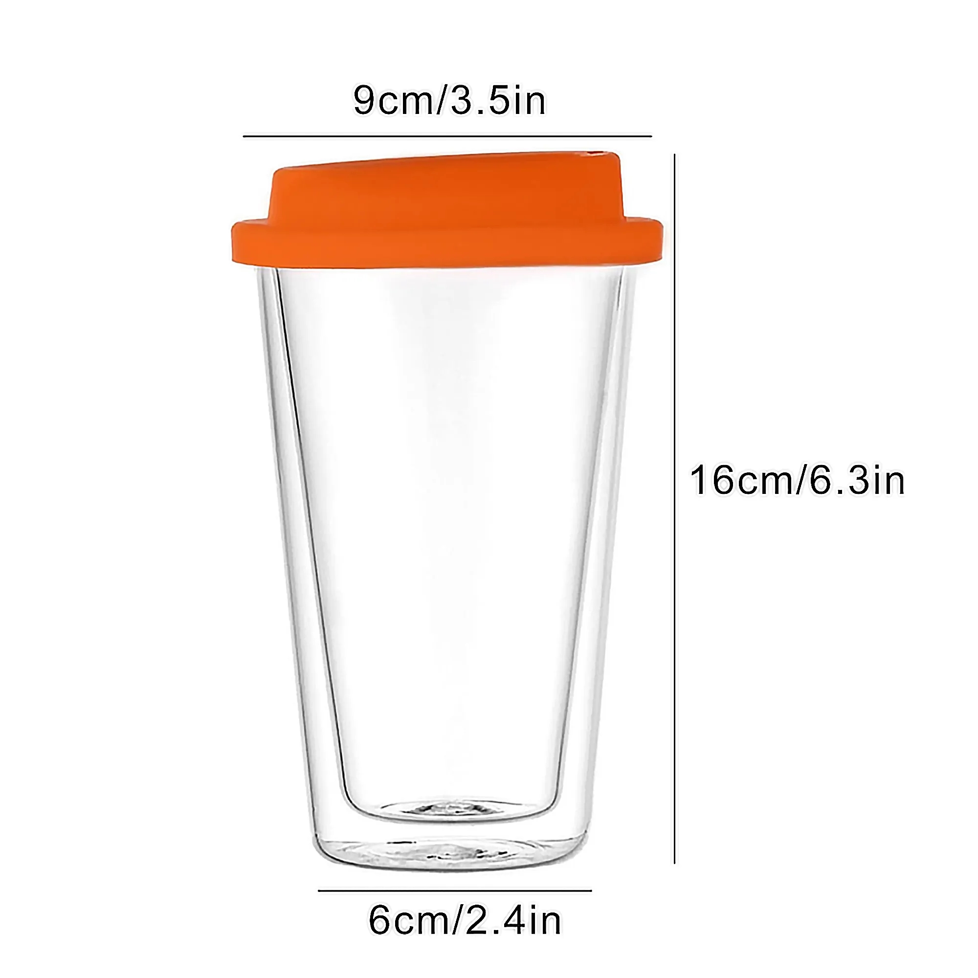 12oz Double-Walled Glass Cup 1
