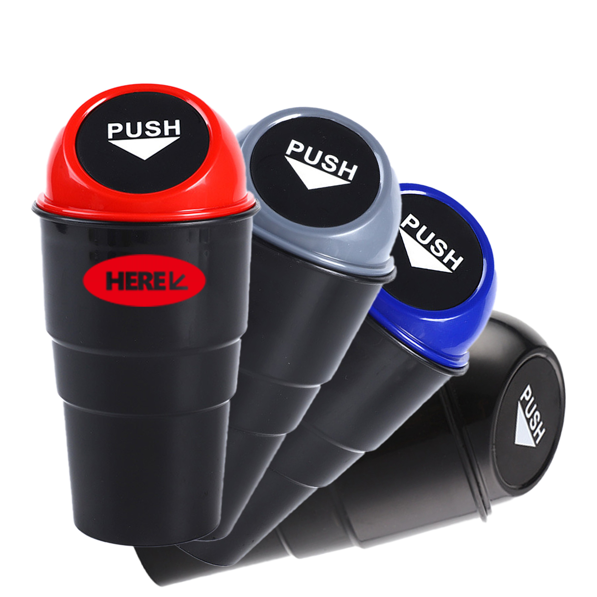 Can Leakproof Car Trash Compact Cup Holder 2