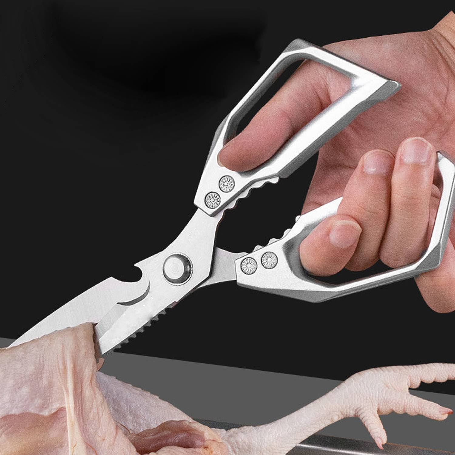 Multi Functional Stainless Steel Chicken Bone Scissors 4