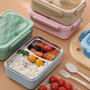 Stainless Steel Wheat Straw Bento Box 2