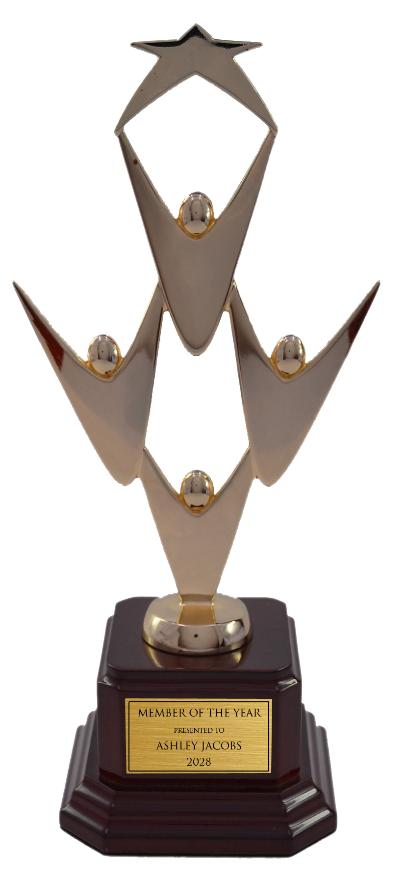 Teamwork Award With Star On Base 2