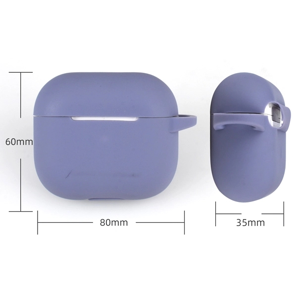 Custom Silicone Apple Earpod 3 Case w/ Carabiner 2