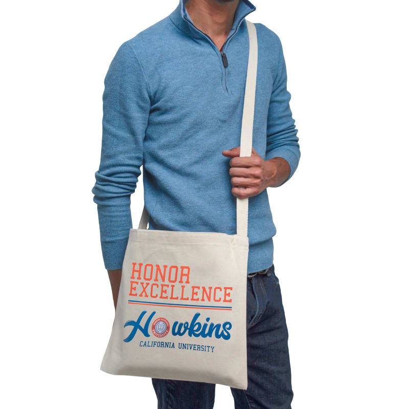 Custom Messenger Heavy Canvas Tote Bags 20
