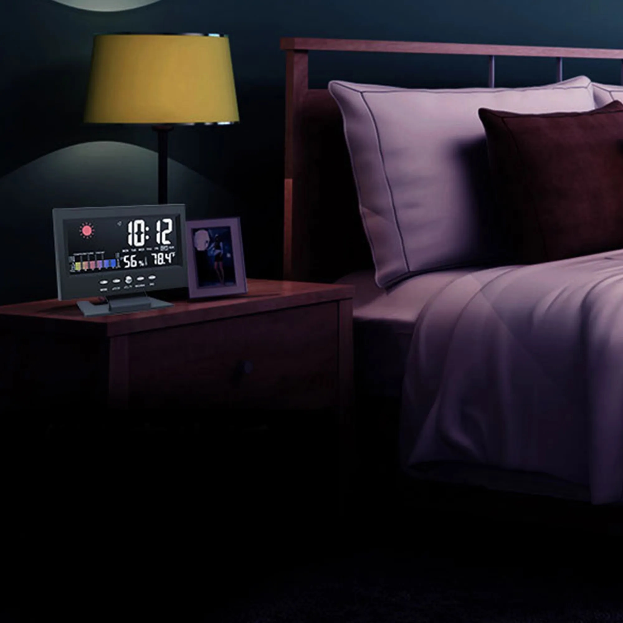 Multi-Function Color Screen Digital Clock 7