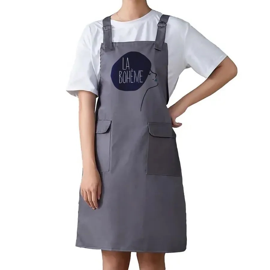 Double Shoulder Strap Pocket Apron 7