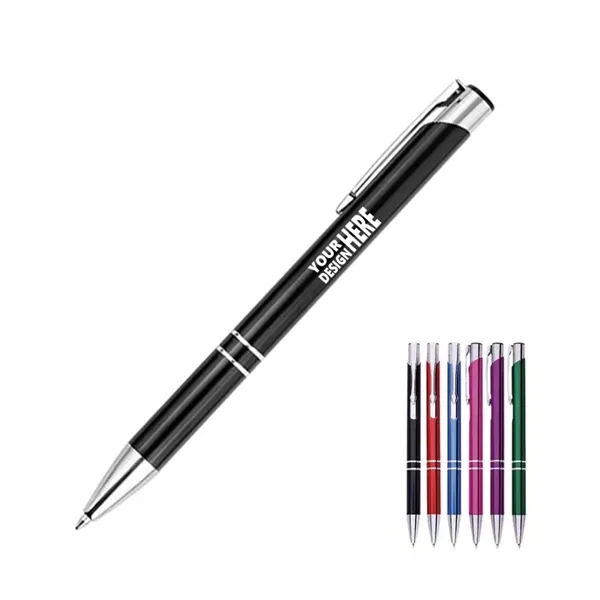 Ballpoint Pens with Retractable Metal Design 2