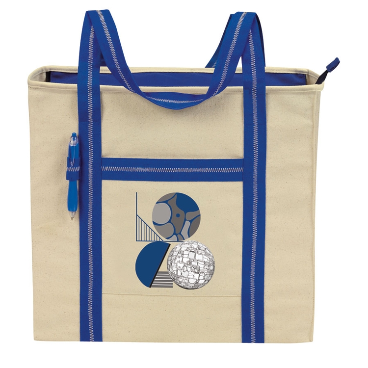 "eGREEN" Signature Cotton Zip Tote 1