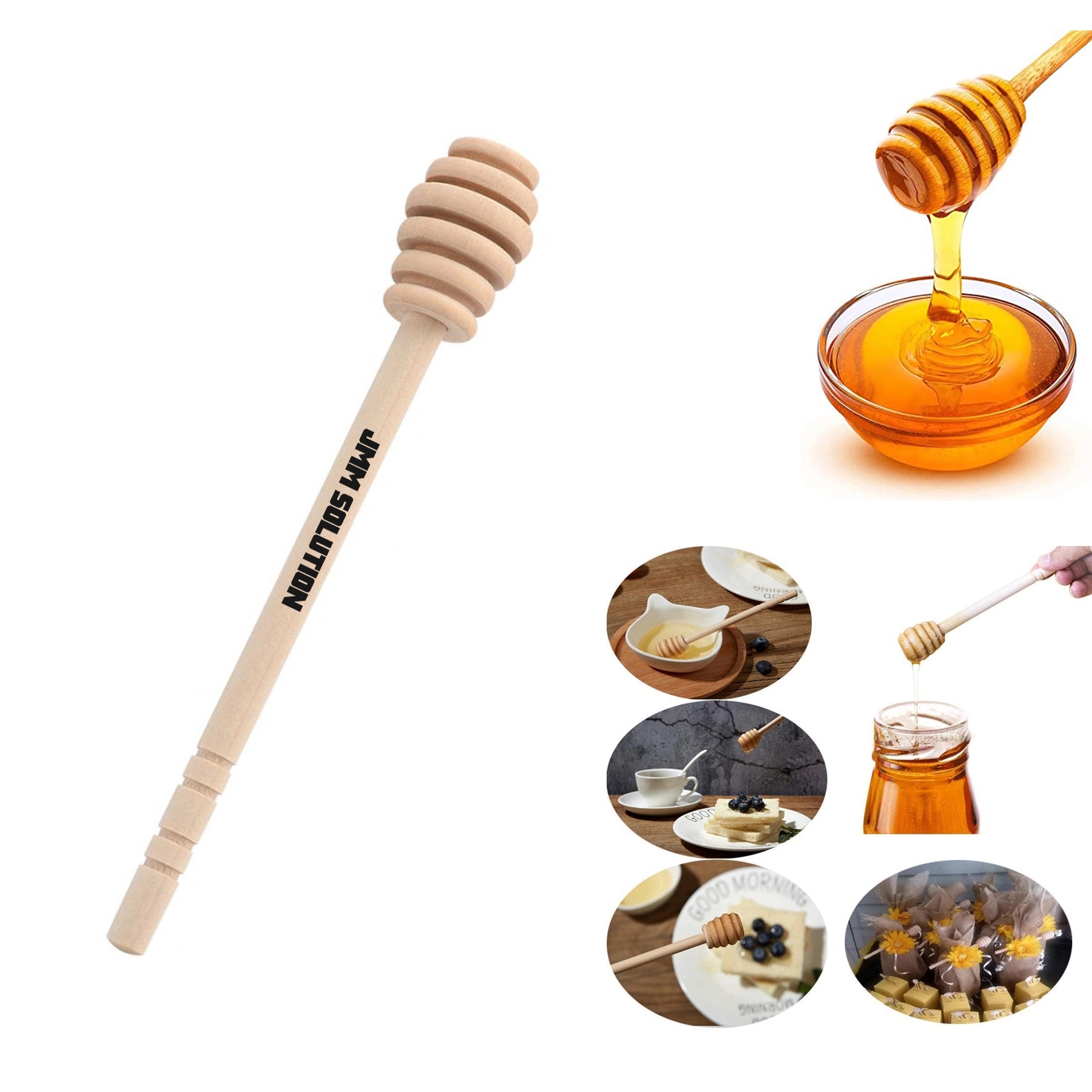 Wooden Honey Dipper Sticks 1