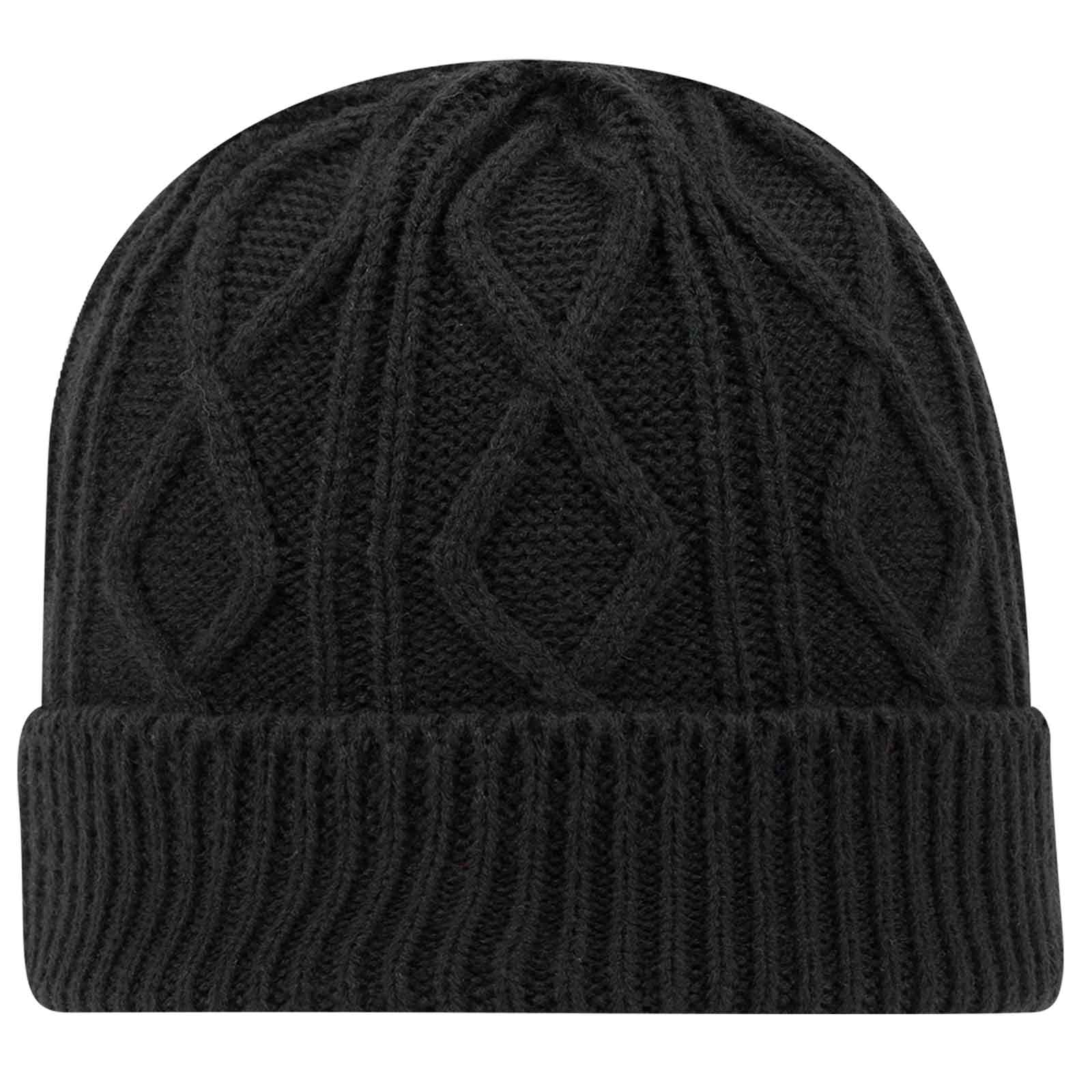 OTTO CAP® 12" Cable Knit Beanie w/ Rib Knit Cuff 3