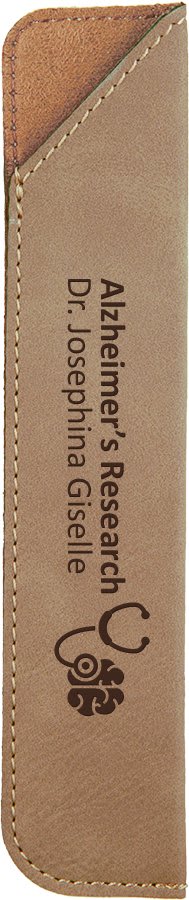 Light Brown Faux Leather Pen Case 1
