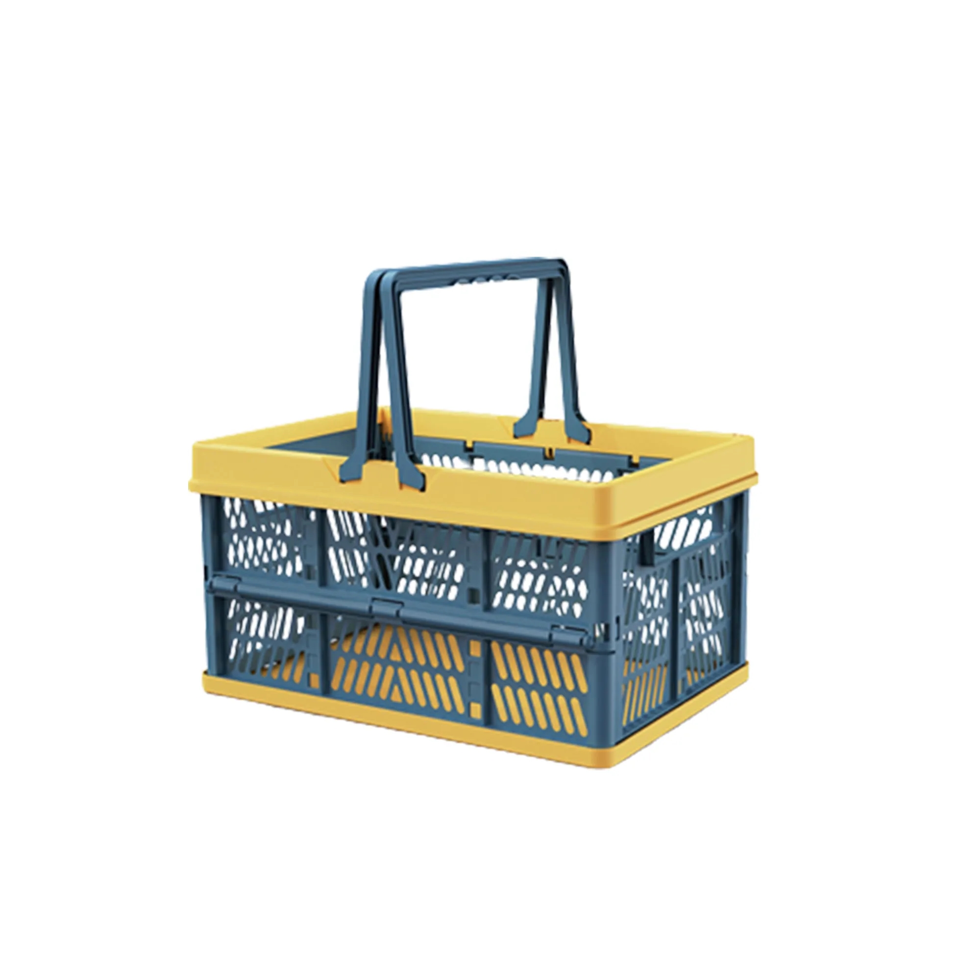 MOQ10 Collapsible Shopping Basket Lifting Handle 3