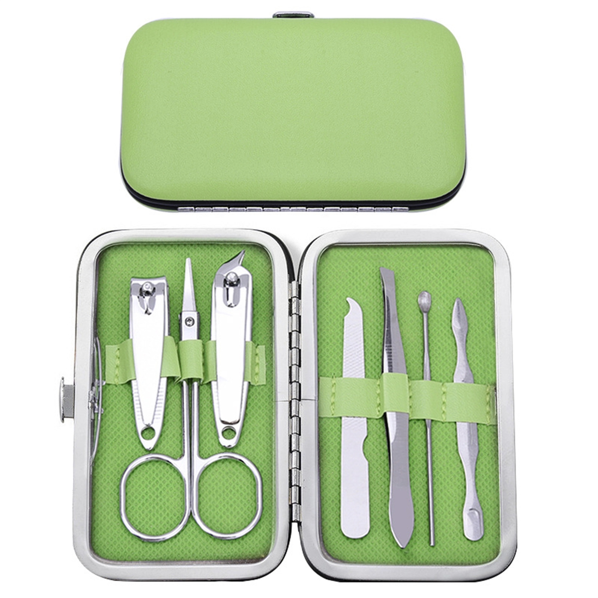 Stainless Steel 7 in 1 Set Manicure Makeup Tool 2