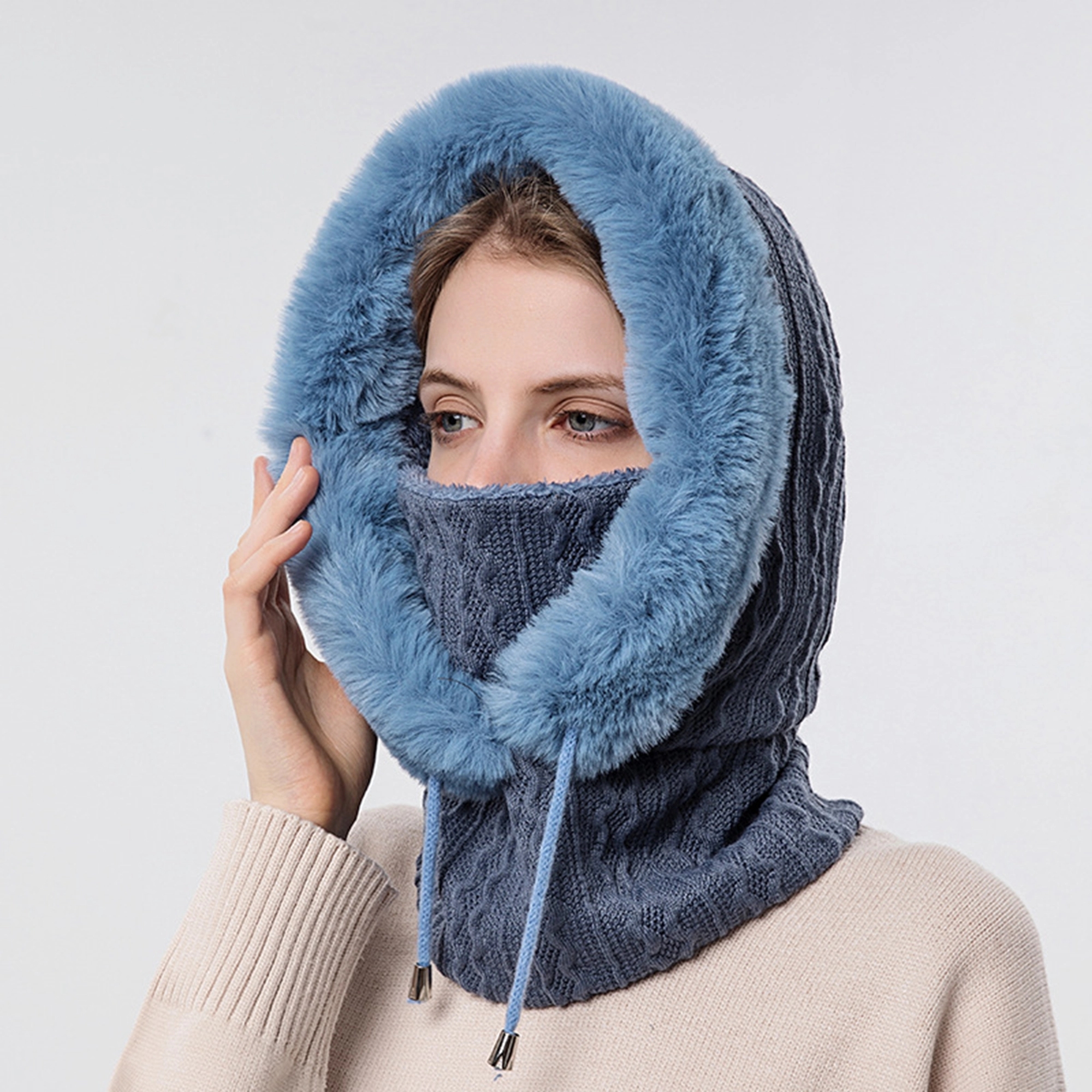 Winter Cycling Cap Unisex Windproof Ski Hat 7