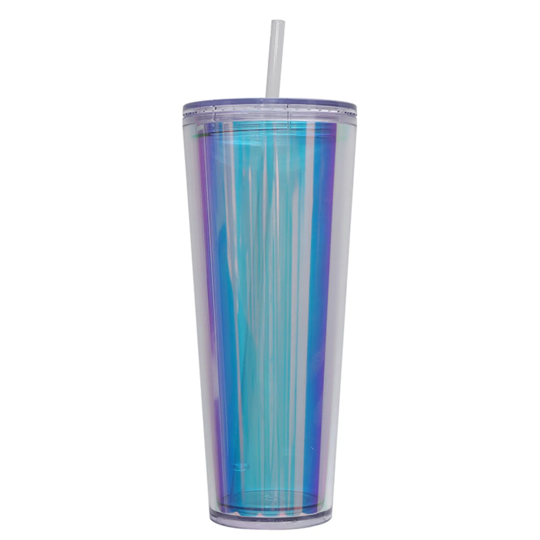 24 Oz. Laser Double Wall Plastic Straw Cup 7