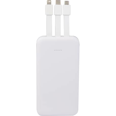 UL Listed 5,000 mAh Power Bank with Multi-Cables 7