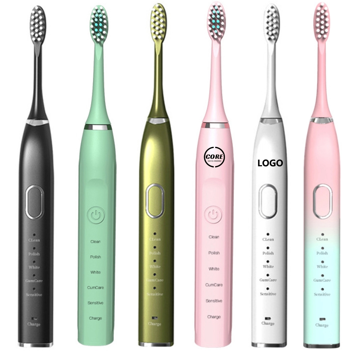 Sonic Electric Toothbrush with 3 Brush Heads and Travel Case 2