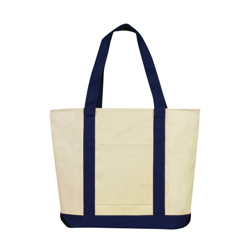 12 oz. Heavy Duty Cotton Canvas Boat Tote Bag 14