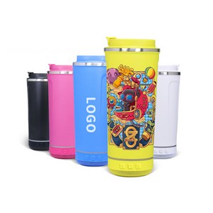 17oz Vacuum Insulated Bluetooth Speaker Tumblers 2