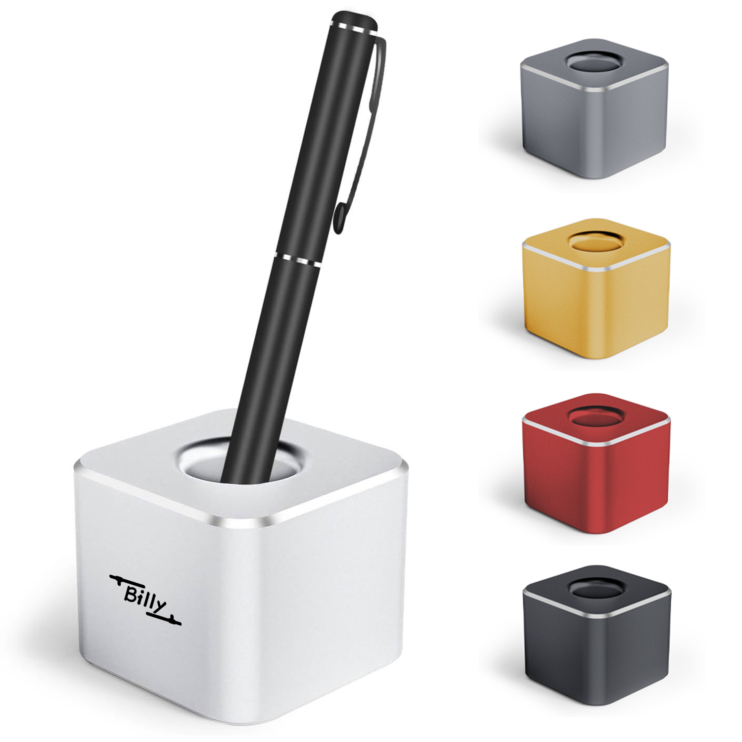 Metal Square Aluminum Pen Holder 7