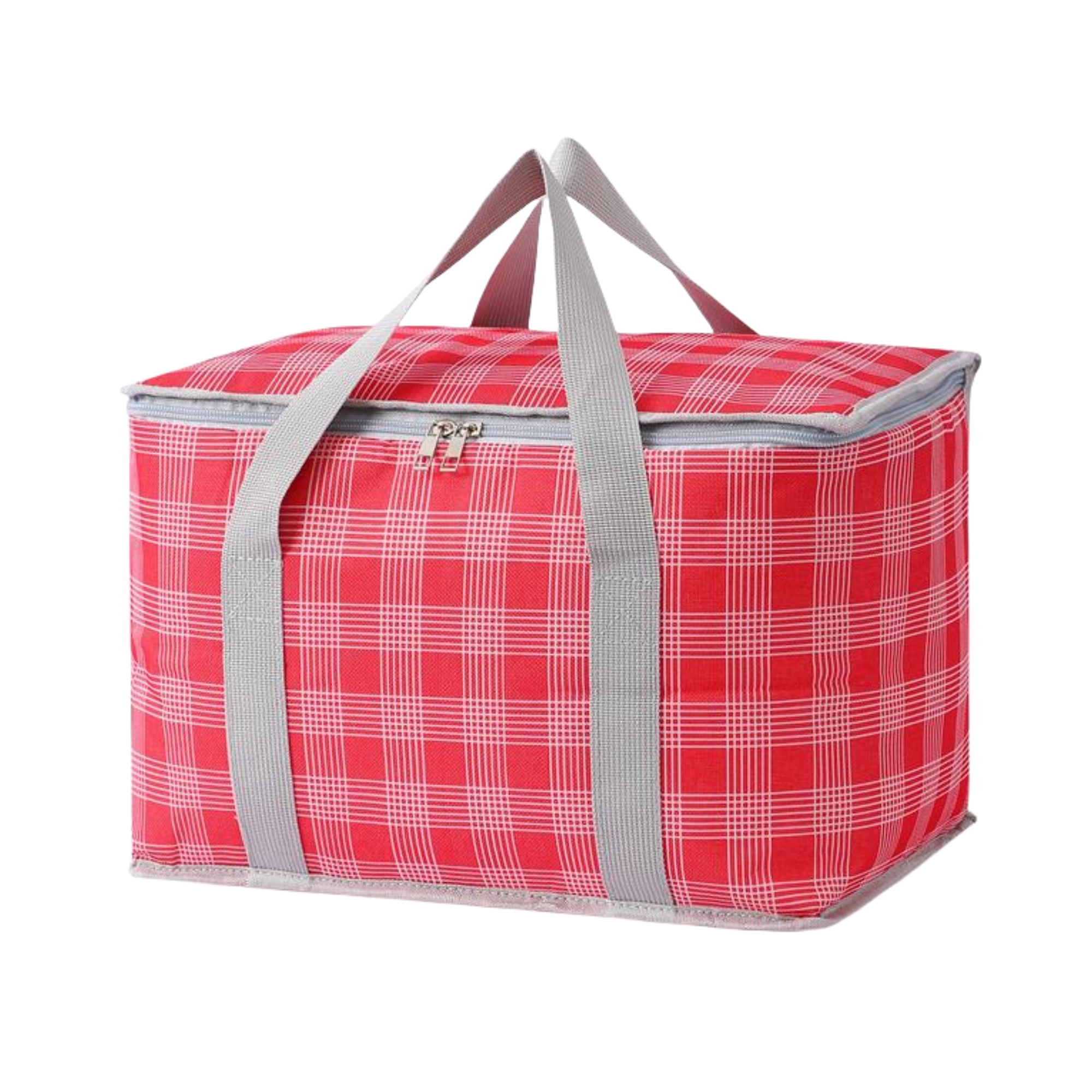 Oxford Checkered Insulated Picnic Tote Bag 2