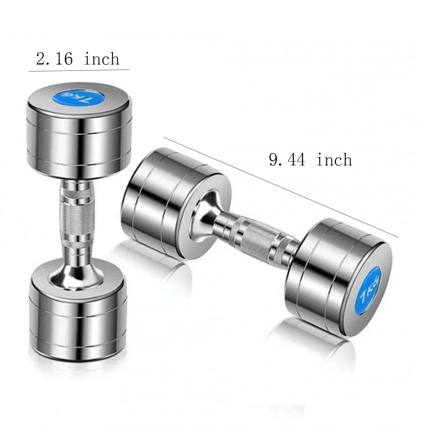 Stainless Steel Barbell Body Building Dumbbells 2