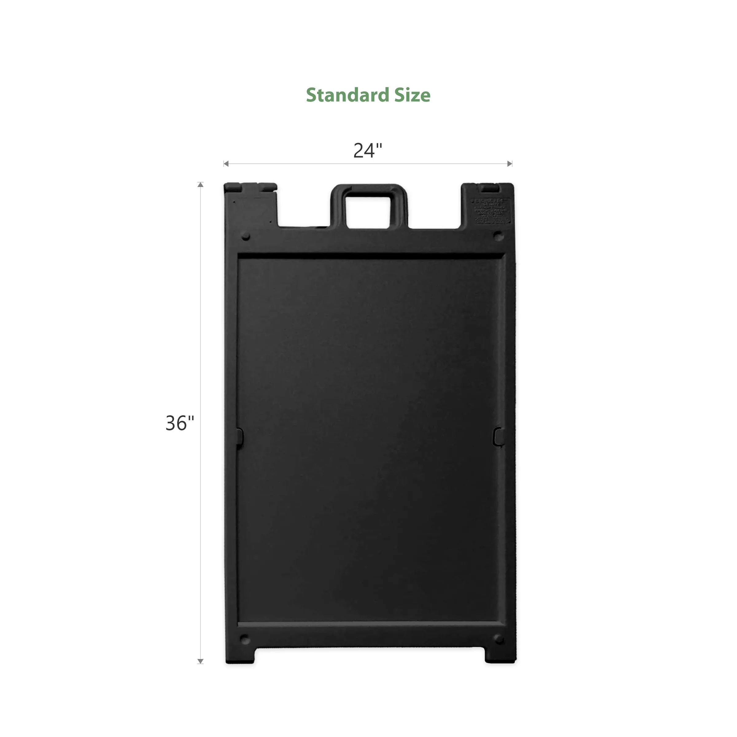 26.8" x 42.5" Plastic A Frame - Black 4